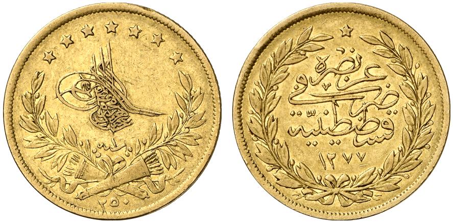 Konstantiniye Altın 250 Kuruş