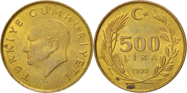  500 Lira 1989/1998
