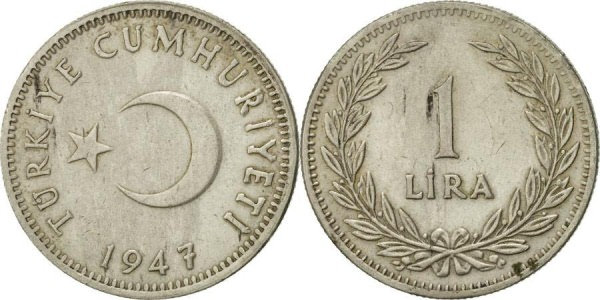  Gümüş 1 Lira 47/48
